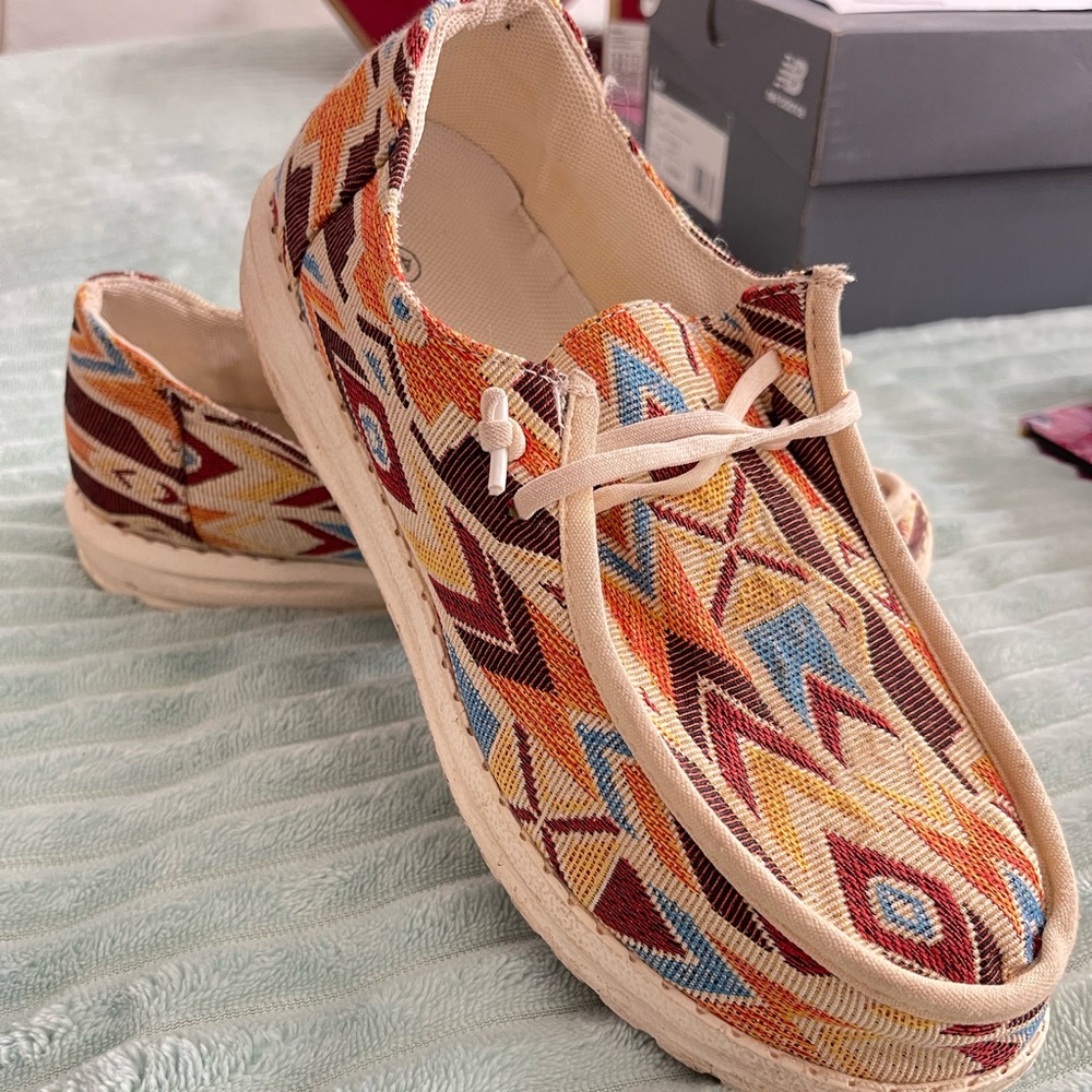 Colorful Patterned Women's Casual Shoes